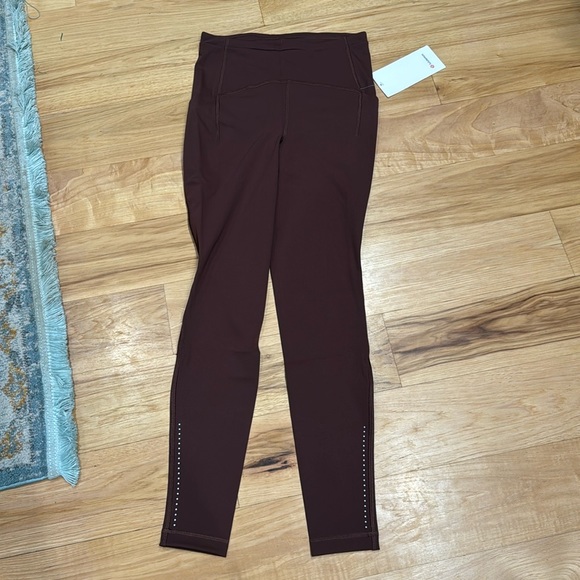 NWT Lululemon brown earth swift speed HR tight 28” size